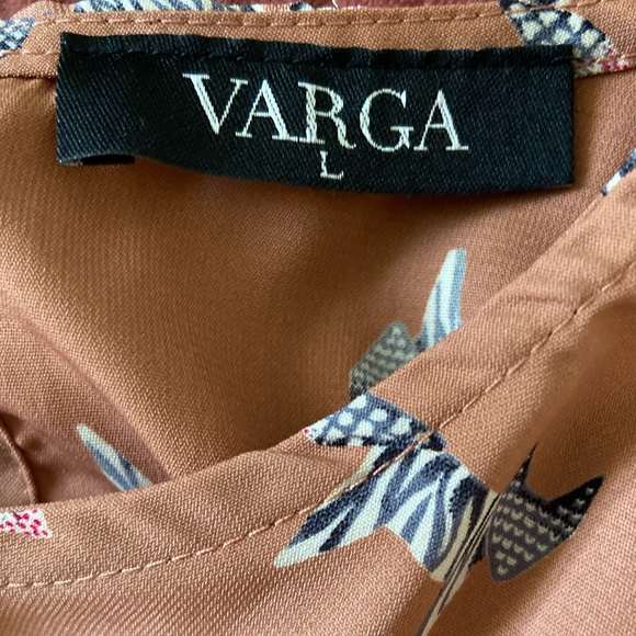Varga zebra print animal top size L - Picture 4 of 6